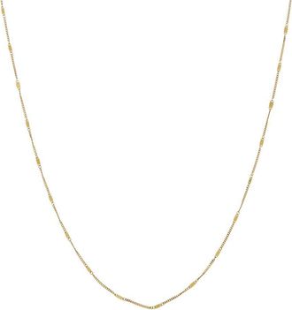 Italian Gold, Inc 10K Infinity Plaque Station Necklace