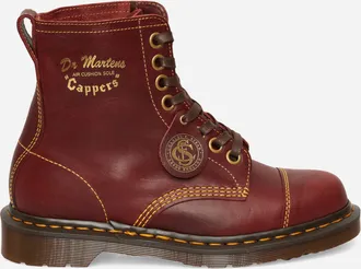 Dr. Martens 1460 Cappers Classic Calf Leather Lace Up Boots Burgundy