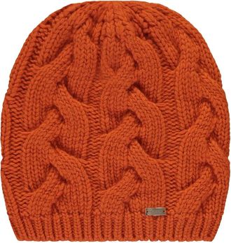 Herno knitted beanie hat - women - Wool - One Size - Orange