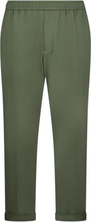 Liu Jo Slim-fit Trousers, male, Green, Size: XS Joggers Slim-Fit in Jersey