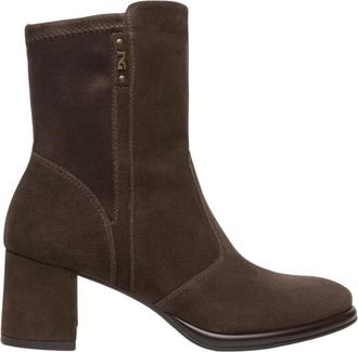 Nero Giardini Stivaletti in Camoscio e Materiale Tecnico - - Shoes - Donna - Marrone - 37 EU