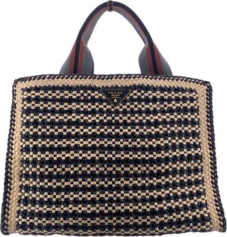 Prada Prada Leather Handbag Madras
