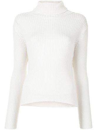 Yohji Yamamoto Maglione a collo alto - Bianco