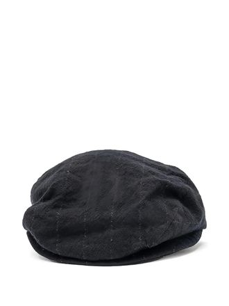 Forme Dexpression Cappello baker boy a righe - Nero