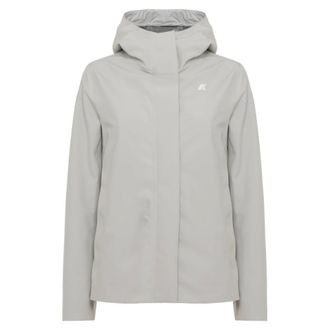 K-Way K-Way, Light Jackets, female, Beige, Size: L Hooded Jacket