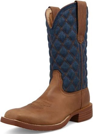 Twisted X Boots Womens Tech X Airlite Cellstretch Shaft Western Boot In Ginger/indigo