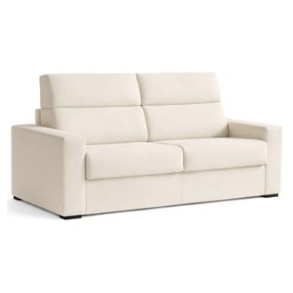 Dmora Sof&aacute; Cama 2 Plazas Ecate, Desenfundable, Con Almacenaje Made In Italy, De Apertura Abatible, 200x95 Cm Beige