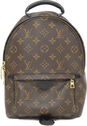 Louis Vuitton Marron Coated Canvas Backpack (Pre-Owned)