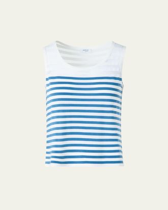 Akris Kodak Stripes Merino Wool Tank Top