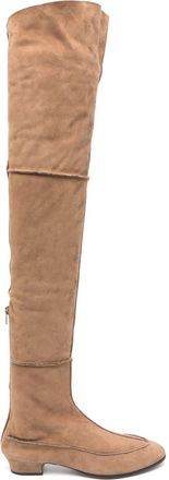 The Row Award Boots - Womens - Calf Suede/Sheep Skin/Shearling