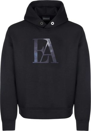 Armani Hoodie met print op de voorkant - Heren - Sweatshirts & Hoodies - Zwart - Maat: XL