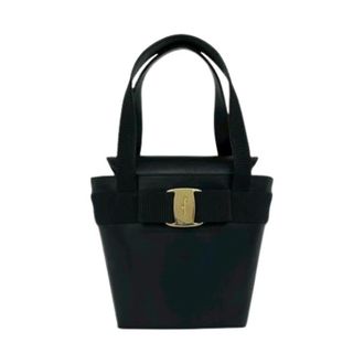 Ferragamo Pre-owned Mini Bags, female, Black, Size: ONE SIZE Pre-owned Mini Bag