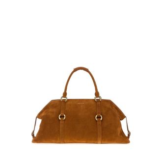 Alexander McQueen Caramel Suede Farringdon Maxi Handbag