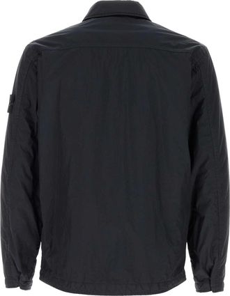 Stone Island Mens Nylon Jacket Navy