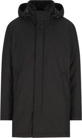 Herno Stijlvolle buitenkleding jas - Heren - Parka Jassen - Zwart - 3XL - Polyester - Jassen