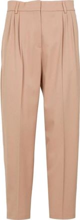 Erika Cavallini Semi Couture Broeken, Dames, Beige, M, Semi-Couture Broek