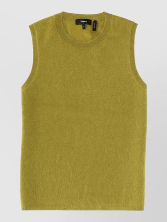 Theory knit top ribbed neckline and hem sleeveless