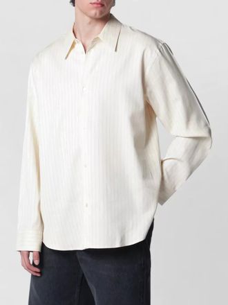 STUDIO NICHOLSON long sleeve striped shirt straight fit