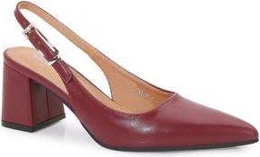 Berness Pointed Toe Slingback Pump in Wine at Nordstrom Rack, Size 8.5