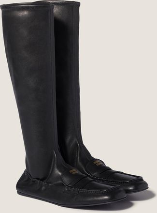 Miu Miu Ruches nappa leather boots