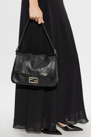 Fendi Flap 26325 Shoulder Bag, Womens, Black