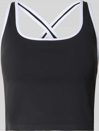 Fabletics Cropped Top mit integriertem Bustier in Black, Gr&ouml;&szlig;e L