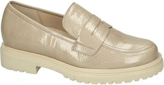 Gabor Schoenen, Dames, Beige, 40 EU, Leer, Rock Penny Loafer