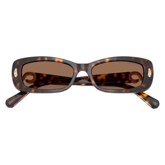 Swarovski Zonnebril in kussenvorm - Dames - Accessoires - Bruin - Maat: 53 MM