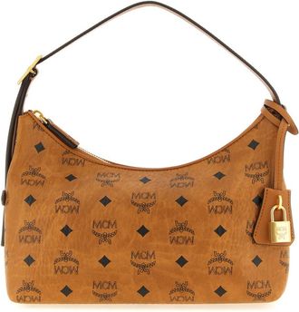 MCM Brown Aren Small Shoulder Bag