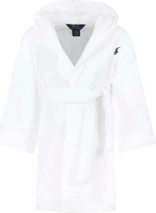 Polo Ralph Lauren Albornoz de felpa con capucha - Nightwear & Lounge - Mujer - Blanco - M