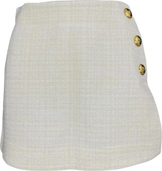 Pinko Pinko, Dames, Rokken, Wit, Maat: XS Tweed