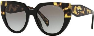 Prada PR14WS 3890A7 Black/Medium Tortoise/Grey Gradient