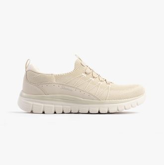 Skechers Graceful - Picture Perfect Womens Trainers Off White - Size UK 5.5