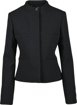 Courr&egrave;ges Black Polyester Cropped Jacket