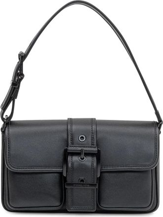 Michael Kors Colby Medium Leren Schoudertas - Dames - Schoudertassen - Zwart - ONE Size - Leer - Tassen