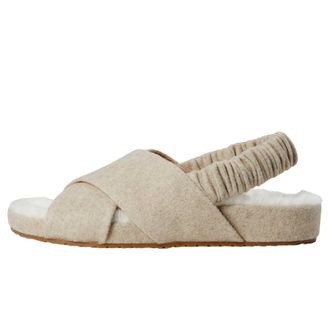 Cole Haan Mojave Crisscross Sandal Oatmeal Wool W27263 Womens