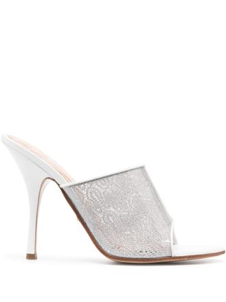 Missoni 125mm crochet-detail sandals - White