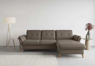 Sit&more Ecksofa &raquo;G&ouml;teborg&laquo; Sitztiefenverstellung und Federkern, wahlweise mit Bettfunktion