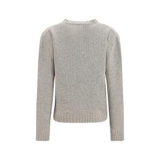 Maison Margiela Womens Gray Wool Oves Aries Sweatshirt Clothing