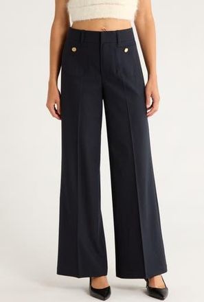 Frame Denim Modernist High Waist Pocket Pants in Dark Navy at Nordstrom Rack, Size 14