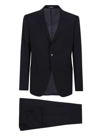 Emporio Armani Mens Wool Single-Breasted Suit