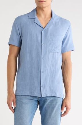 Joe's Gauze Camp Shirt in Troposphere at Nordstrom Rack, Size Xx-Large