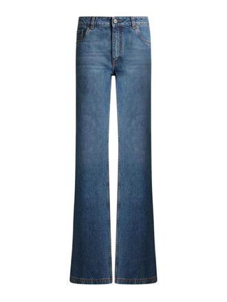 Etro Flared Denim Jeans With Pegasus Embroidery