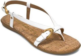 Aerosoles Iride Slingback Sandal in White - Cork Footed Fx Nappa at Nordstrom, Size 8.5