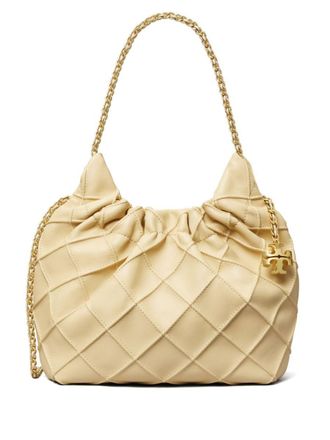 Tory Burch Fleming Mini Leather Hobo Bag