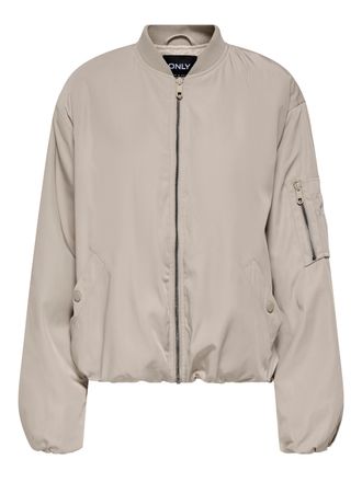 Only Bomberjacke ONLY ONLADEL LIFE OVERSIZED BOMBER CC OTW, Damen, Gr. XL, string, Web, Obermaterial: 100% Polyester, unifarben, regular fit, hoch geschlos