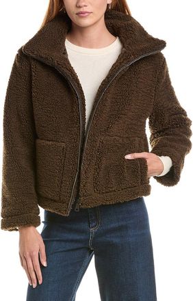 Ellen Tracy Cropped Teddy Coat