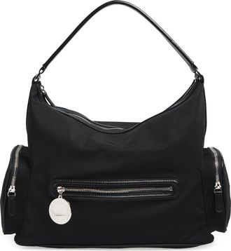 Stella McCartney Dartmoor Nylon Shoulder Bag in Ultra Black at Nordstrom
