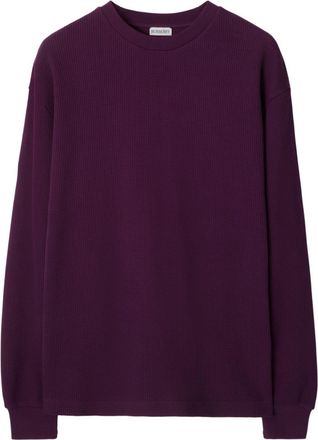 Burberry EKD-print cotton sweatshirt - men - Cotton - S - Purple
