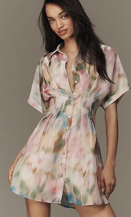 Exquise The Tobie Organza Mini Shirt Dress by Exquise